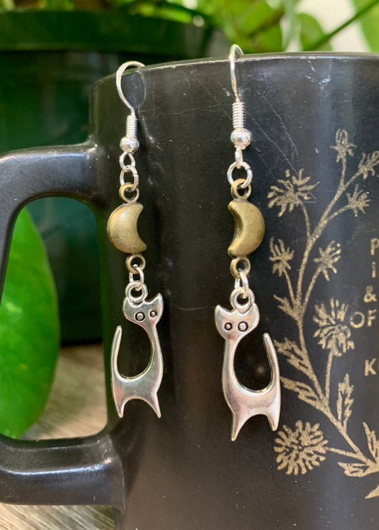 Atomic Cat Earrings
