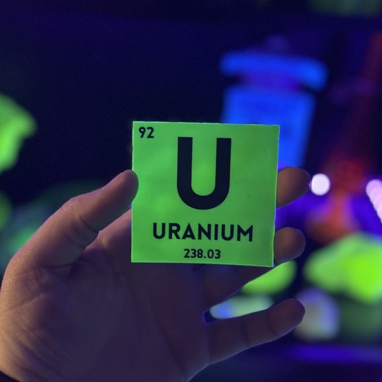 Uranium Glowing Element Sticker