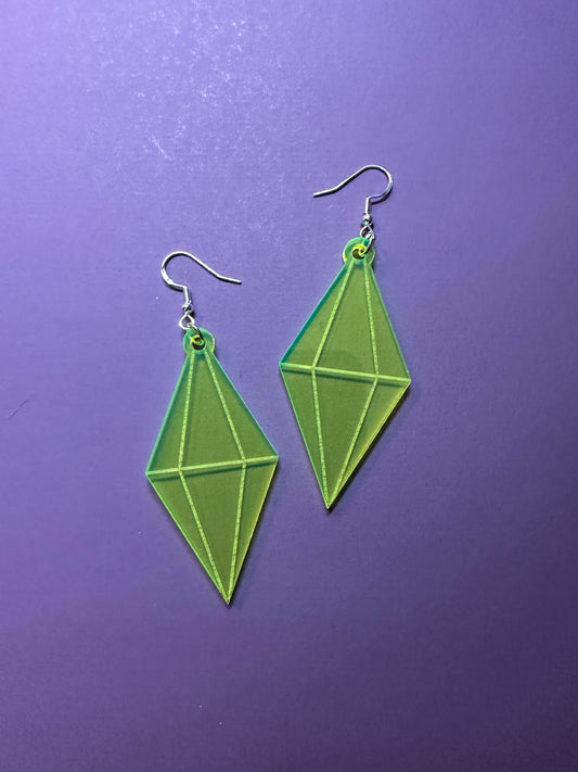 SIMS Plumbob Earrings