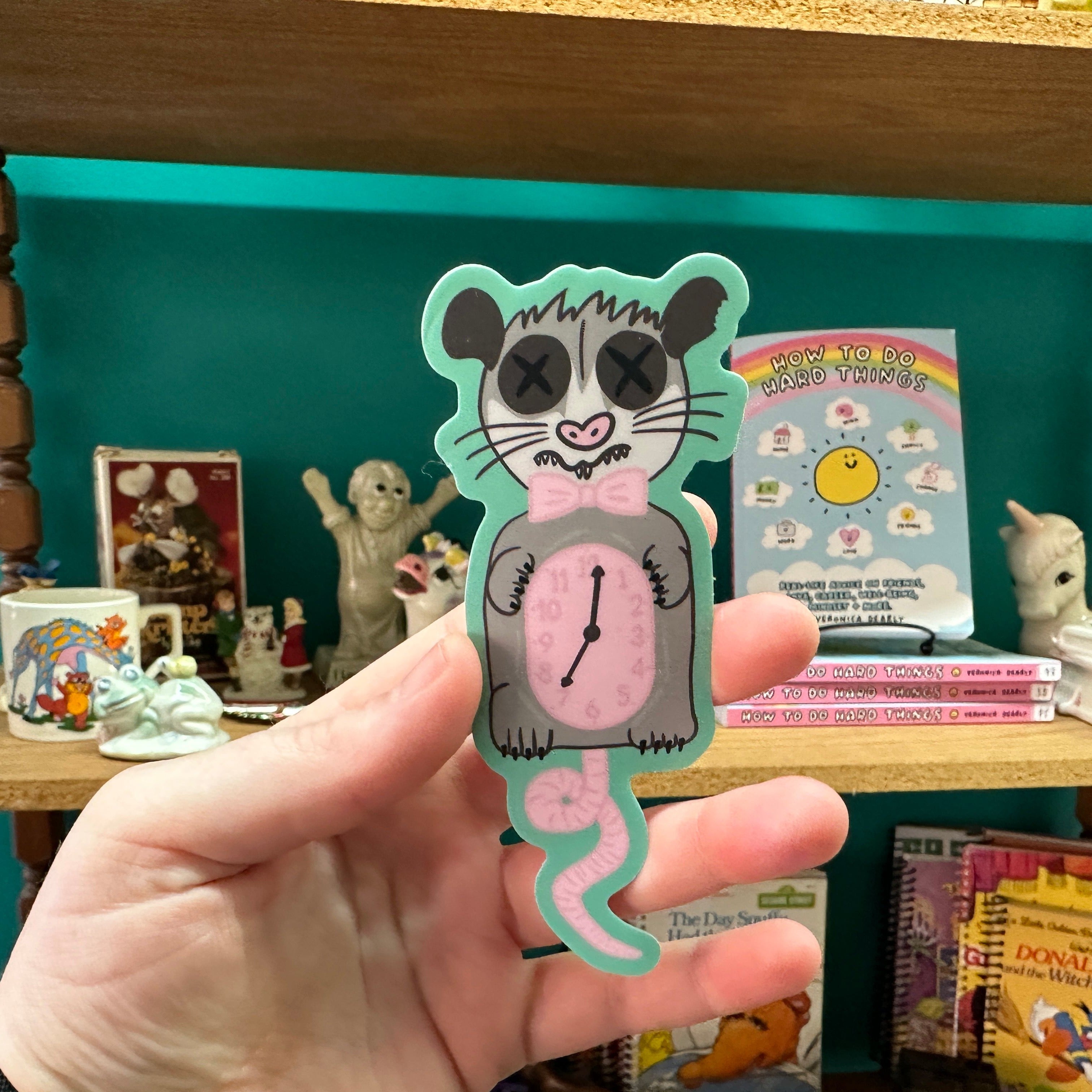 Time to Scream Possum Sticker