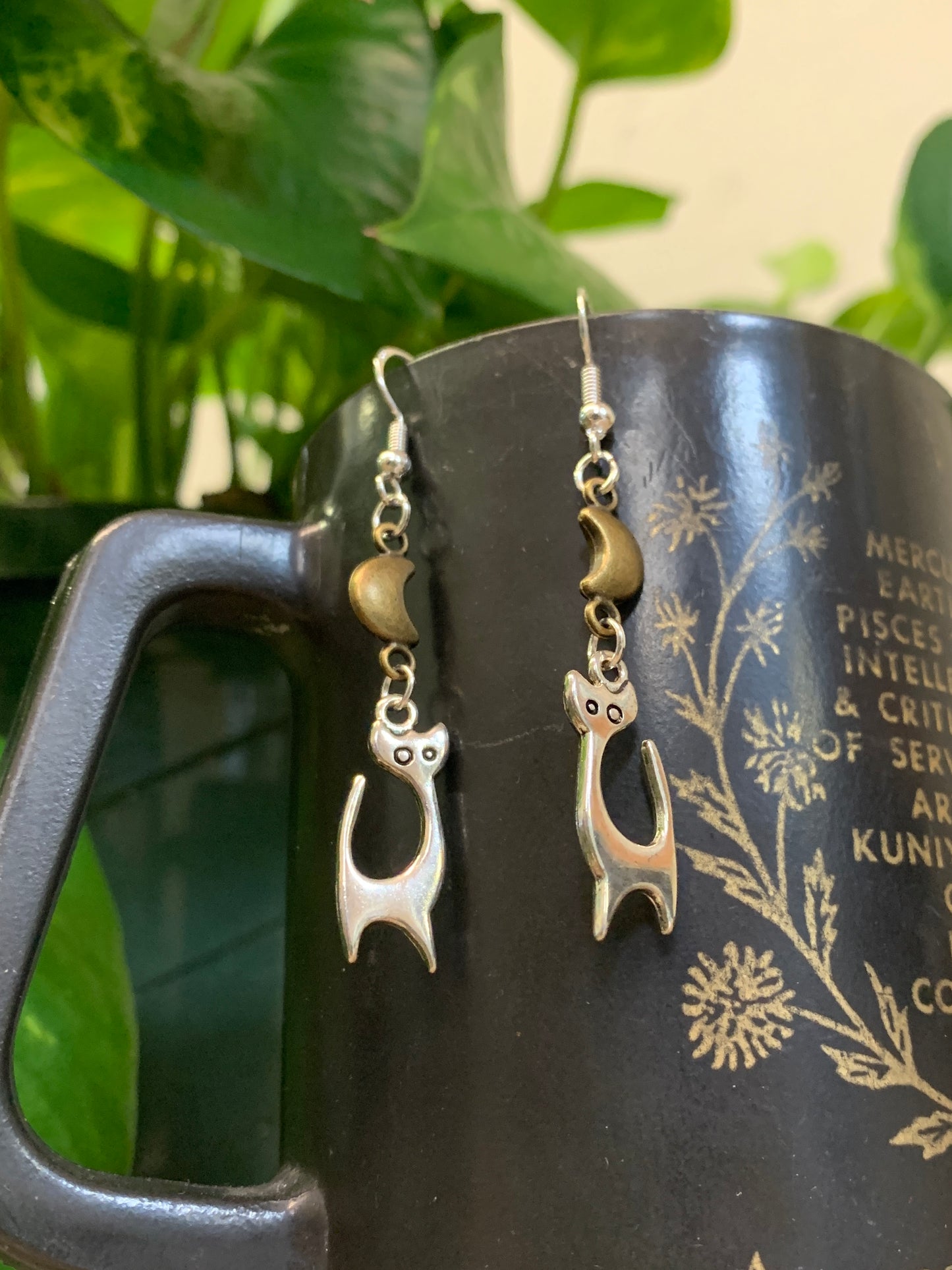Atomic Cat Earrings