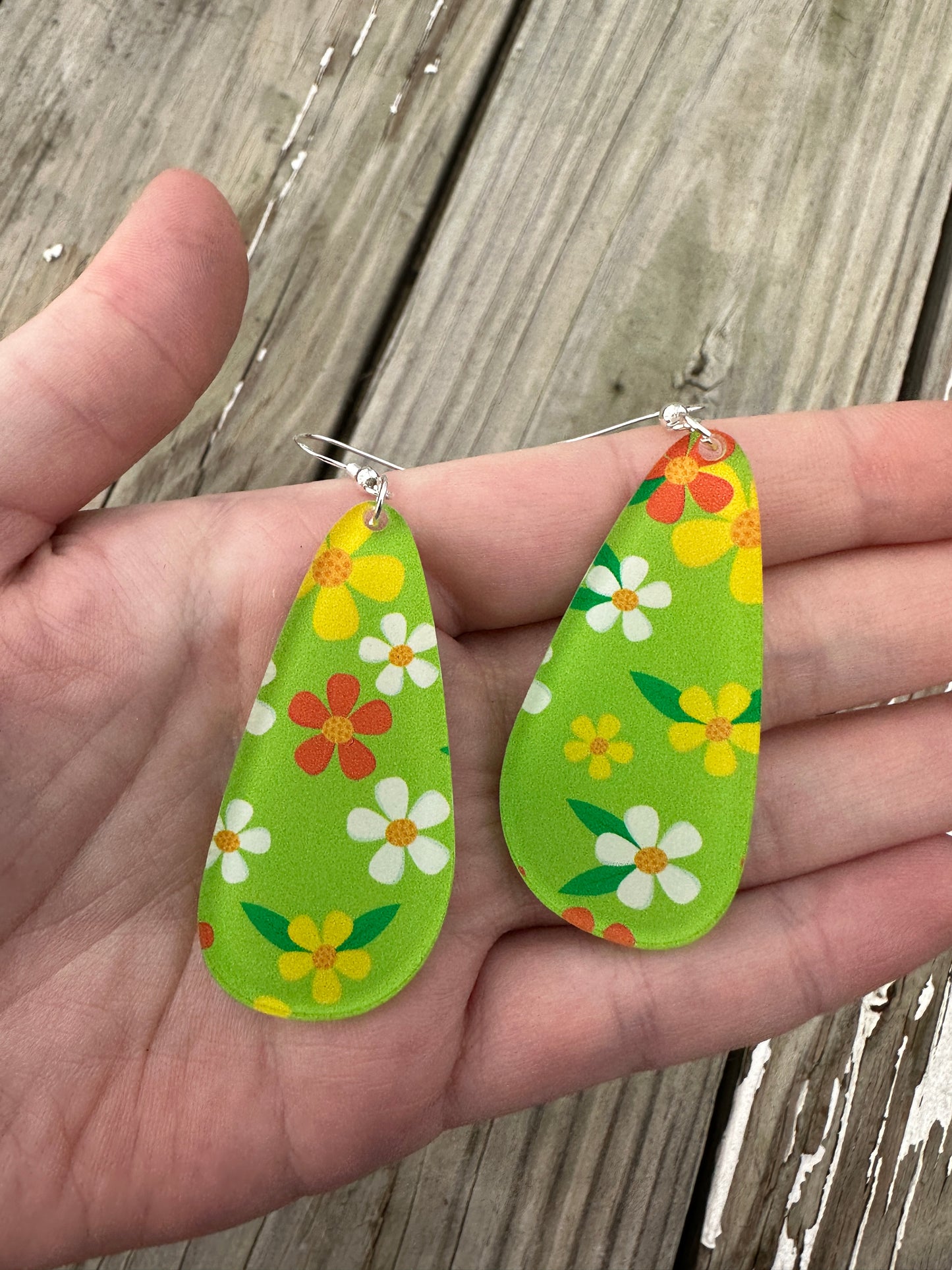 Flower Power Acrylic Earrings