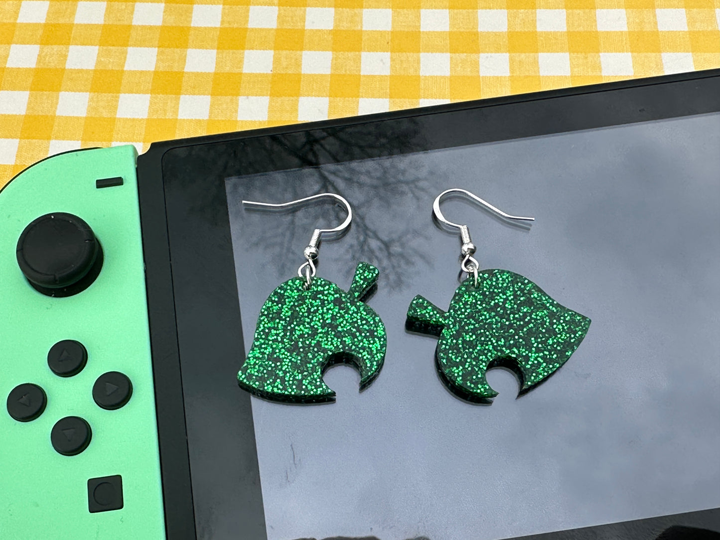 Animal Game Leaf Logo Earrings