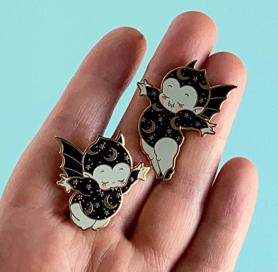 Vincent & Bella Vampire Bats Pin Set - Magic Edition
