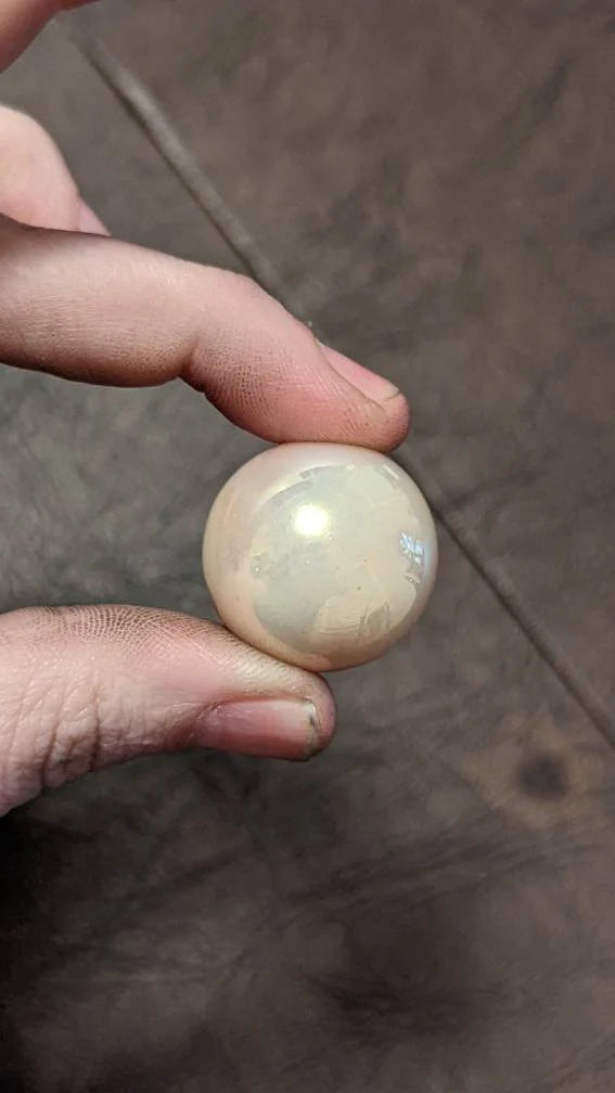 Uranium Glass 1" Marble - Pearlescent (1)