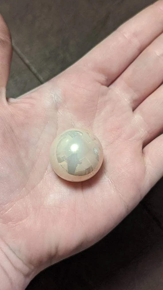 Uranium Glass 1" Marble - Pearlescent (1)