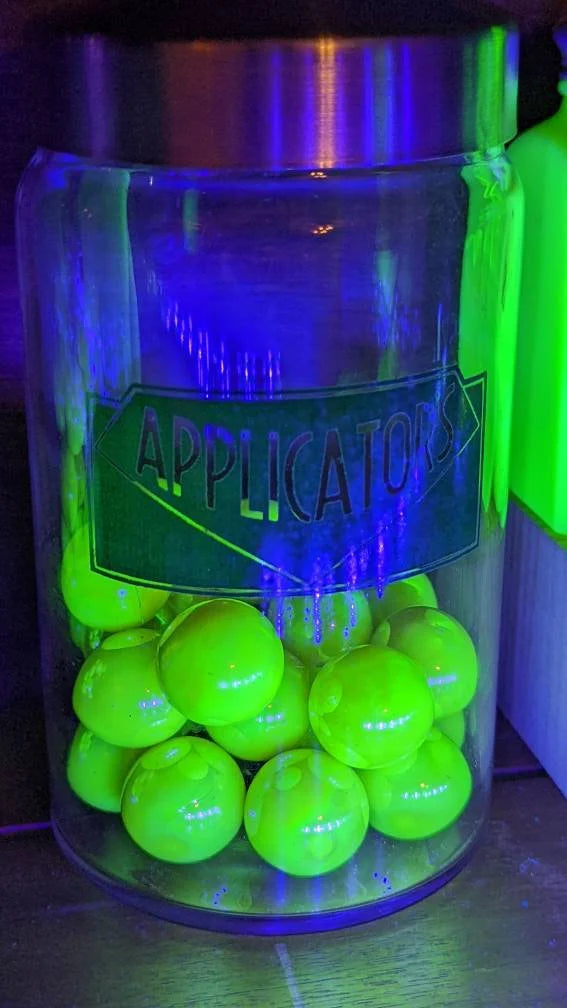 Uranium Glass 1" Marble - Pearlescent (1)