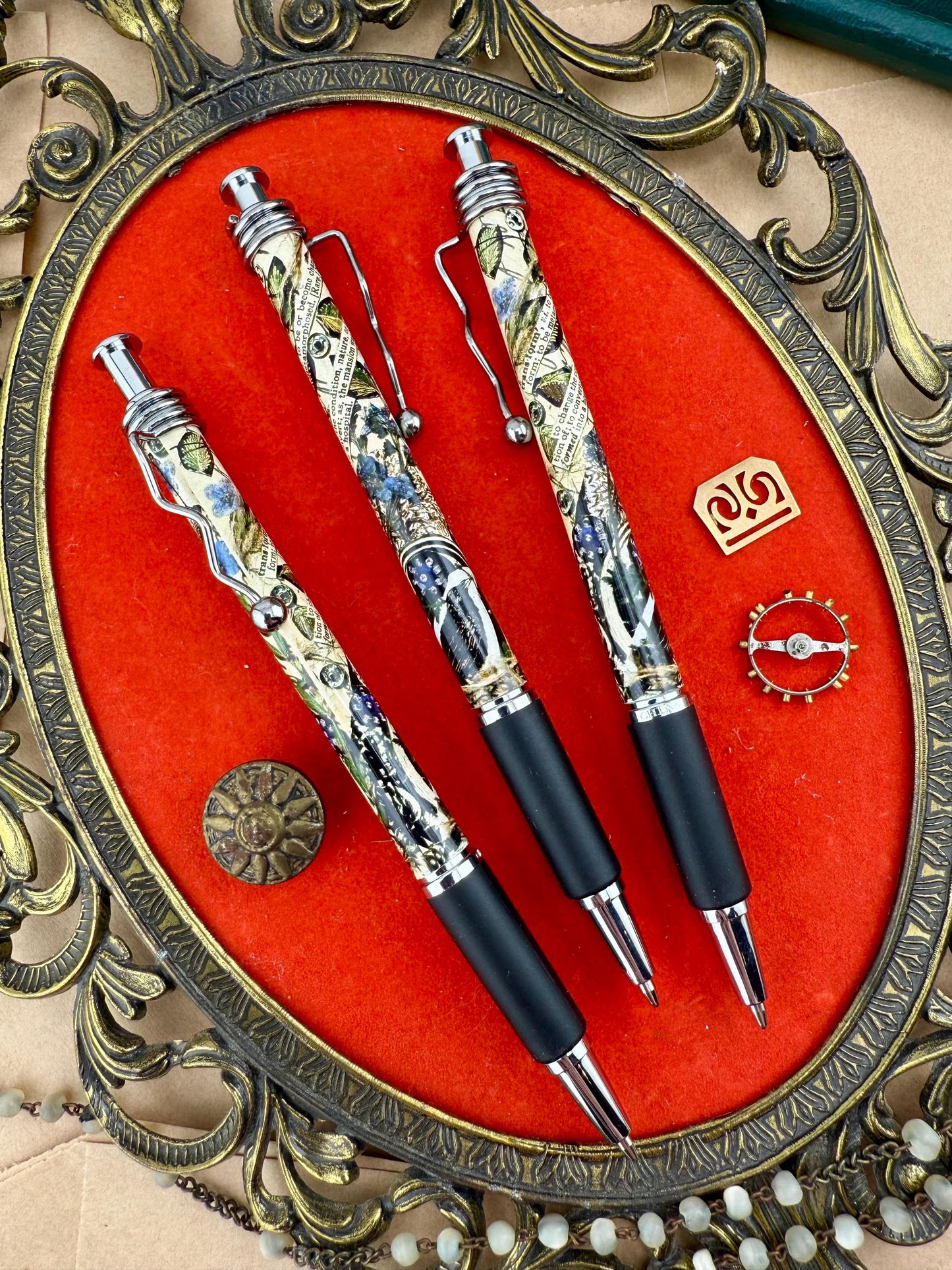 Crow Brain Transformation Collage Art Pen