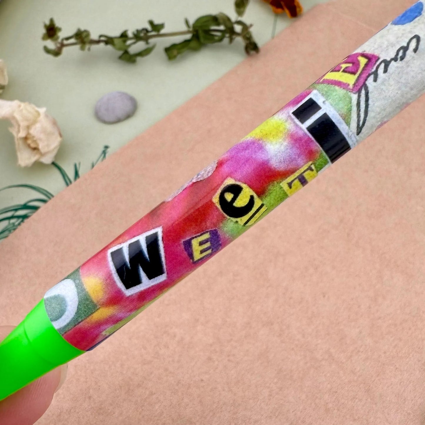 Sweetie Bird Collage Art Pen